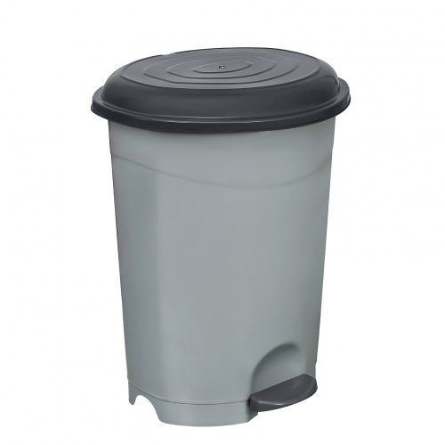 Planet pedálový koš, plastový, ECO antracit, s vyjímatelným košem, 50L