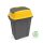 Planet Hippo Tipper Nádoba na sběr selektivního odpadu, plast, antracit/žlutá, 50L