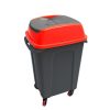 Planet Hippo Tipper Nádoba na tříděný odpad, plast, antracit/červená, 70L
