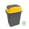 Planet Hippo Tipper Nádoba na sběr selektivního odpadu, plast, antracit/žlutá, 70L