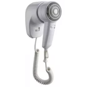   Vysoušeč vlasů, nástěnný, ABS plast, bílý, 1200W, 92x155x210mm