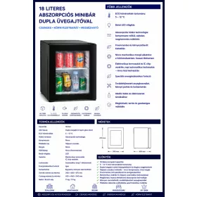 HOBBB Tranbjerg minibarová chladnička, 18 l