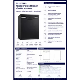 HOBBB Redsted minibarová lednice, 30 l