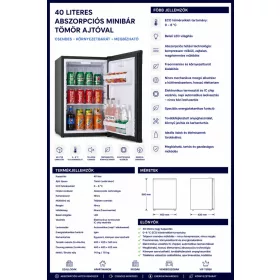 HOBBB Solbjerg minibarová chladnička, 40 l