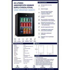 HOBBB Ørding minibarová chladnička, 40 l