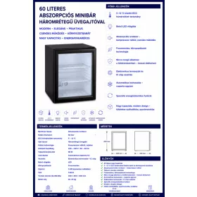 HOBBB Rønde minibarová lednice, 60 l