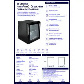 HOBBB Nimtofte minibarová lednice, 30 l