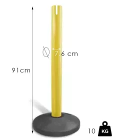   XL zahrazovací sloupek s pásem, 4.8m, bez pásu (XLO-yellow)
