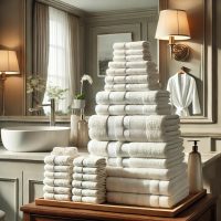 Bílé ručníky