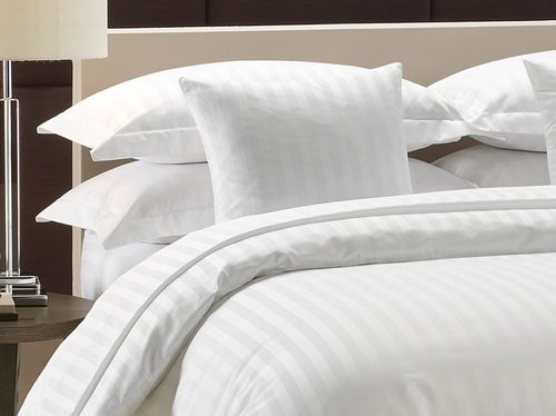 POVLAK NA PEŘINU / 2cm PRUHOVANÝ Hotel 140x200 cm 50% bavlna - 50% polyester 150g