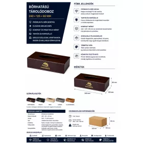 HOBBB Snøde koženkový box na kosmetické kapesníky