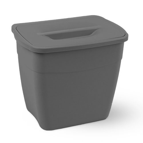 Planet Koala odpadkový koš s víkem 6L (závěsné vědro) Antracitově šedá barva