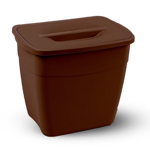 Planet Koala odpadkový koš s víkem 6L (Hanging Bucket) hnědé barvy