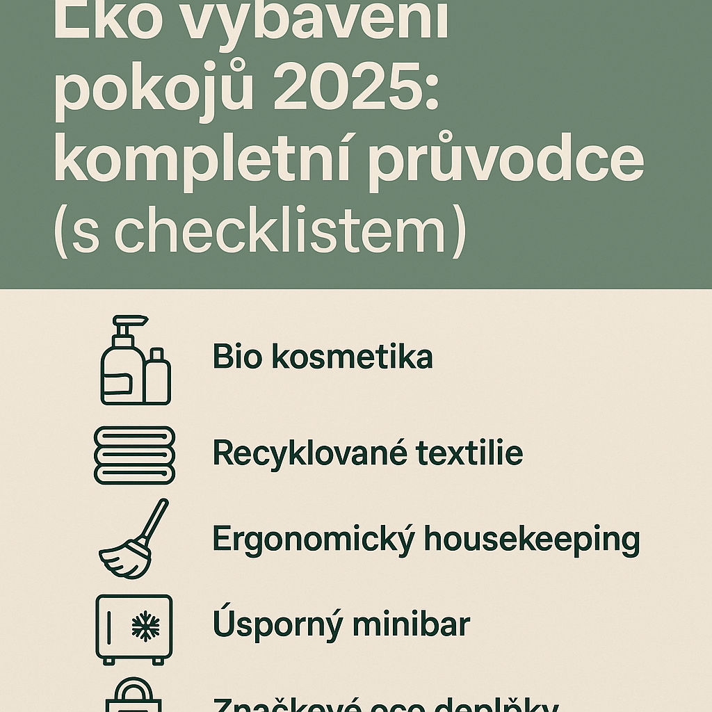 Eko vybavení pokojů 2025: kompletní průvodce (s checklistem)